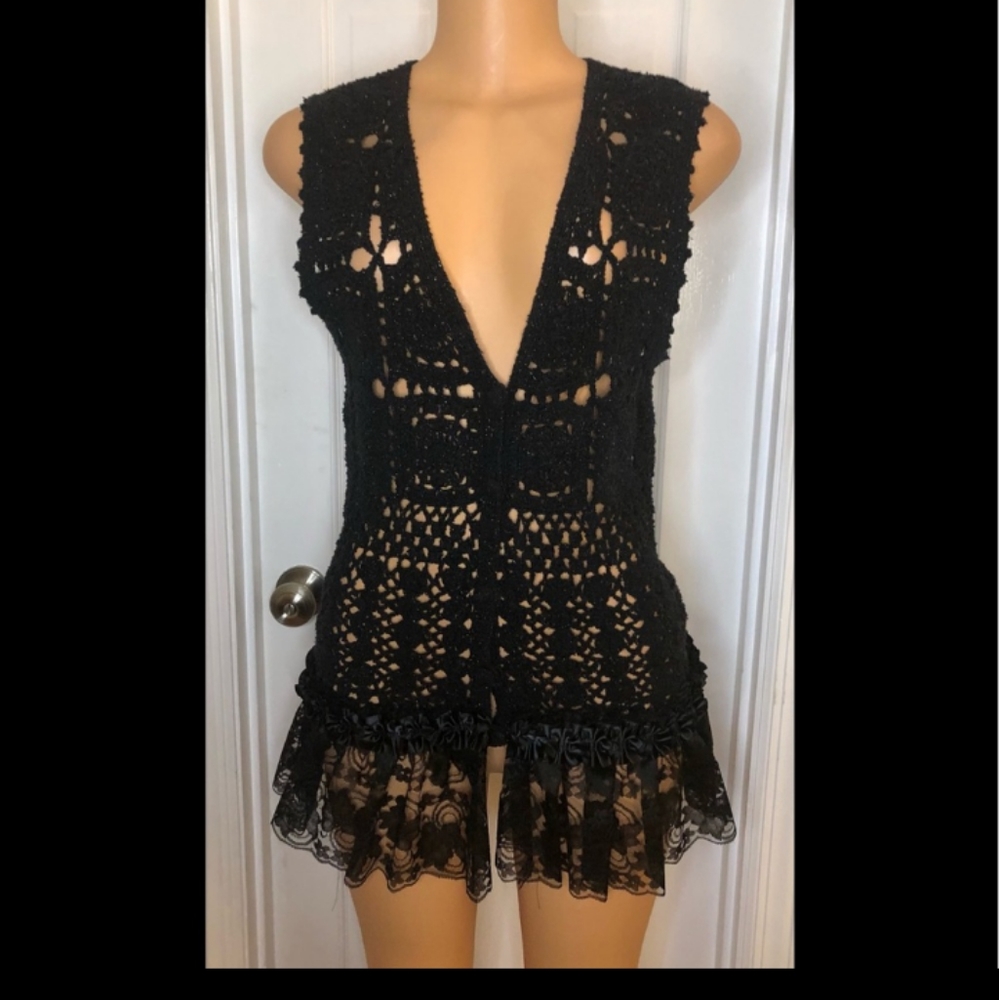 Beautiful Hand Crochet Sweater Vest!!